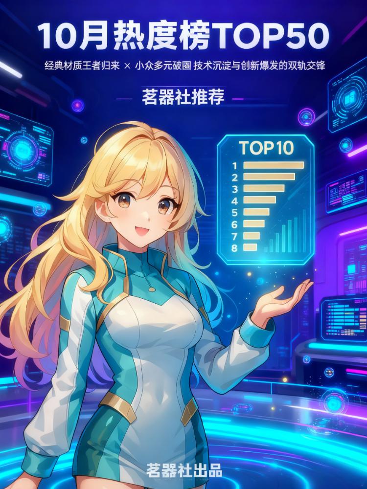 10月飞机杯热度排行榜TOP50：经典材质王者归来与小众多元破圈-名器社