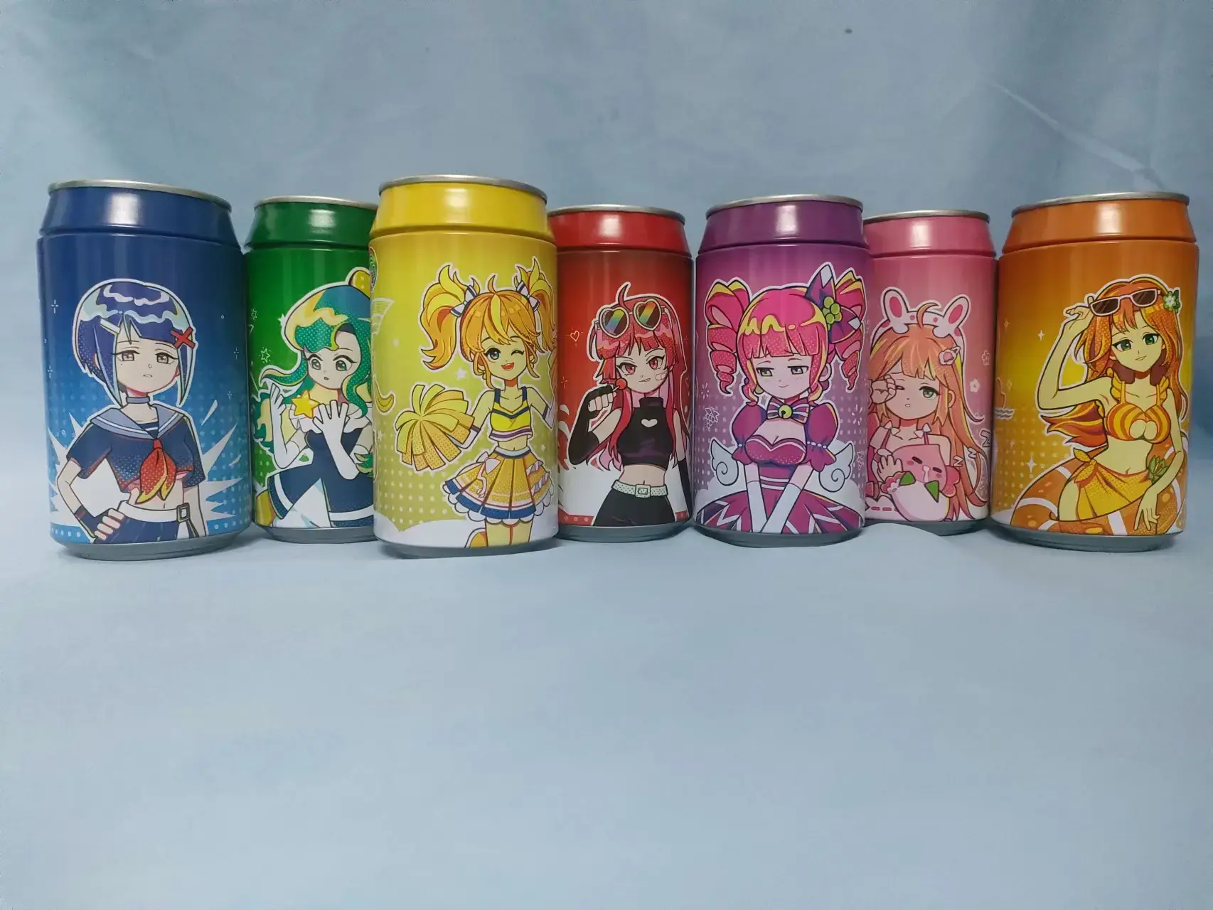 七个罐娘风格不同，各有千秋-杯多多七彩罐娘飞机杯测评-名器社